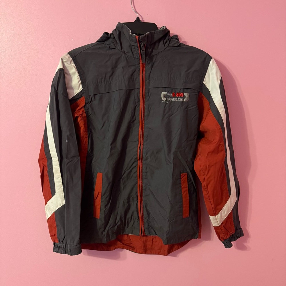 Here + There Red and Gray Jacket